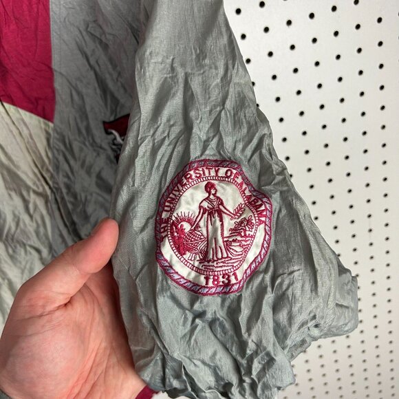 Alabama Crimson Tide Windbreaker Jacket Large 90s Pro Player Warm Up‎ Stitched - Picture 3 of 8